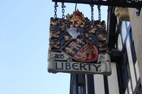 Liberty department store sign
