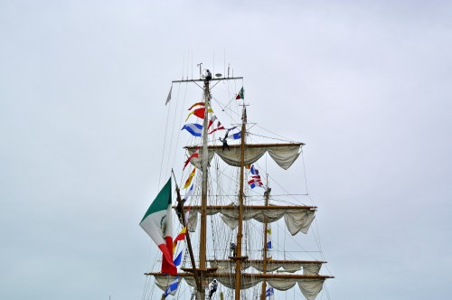 rigging on tall ship