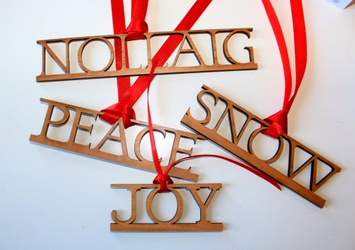 snow christmas decorations