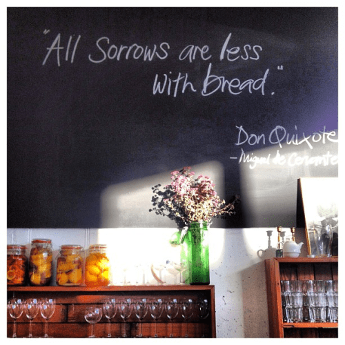 blackboard at the fumbally